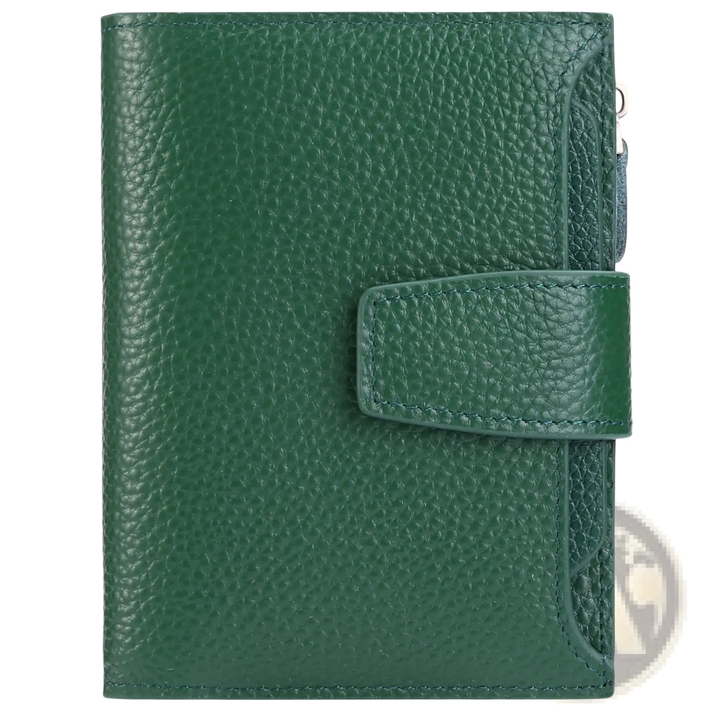 Rfid Leather Wallet with Zipper and Anti Theft Feature