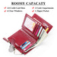 Rfid Leather Wallet with Zipper and Anti Theft Feature