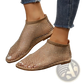 Rhinestone Mesh Flat Ankle Boots for Women