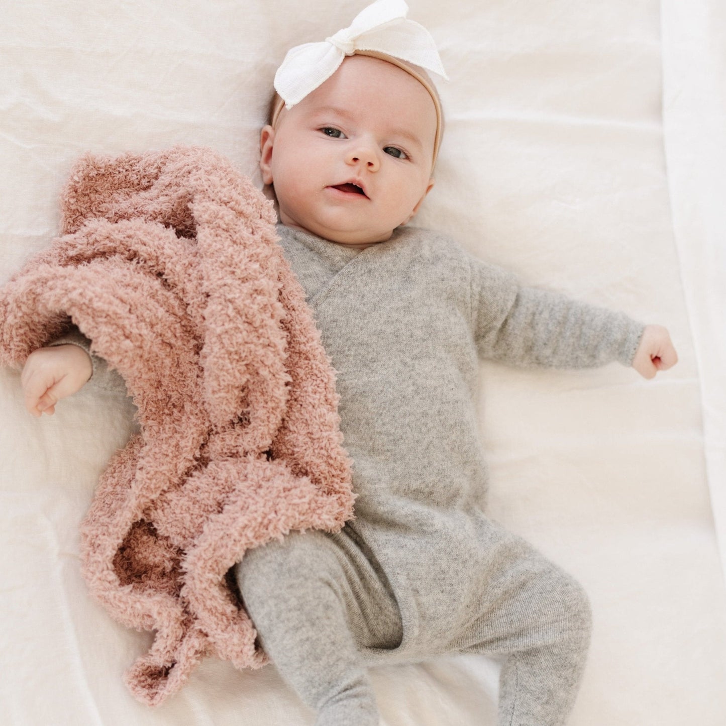 Ribbed Bamboni Mini Baby Blanket