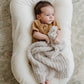 Ribbed Bamboni Mini Baby Blanket