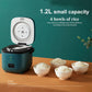 Rice Cooker 1.2l Electric Steamer with Nonstick Liner