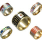 Homvare Women’s Gold Plated Handmade Enamel Ring Size 6