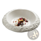 Rock Pattern Ceramic Deep Plate Modern White Bowl