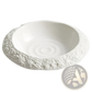 Rock Pattern Ceramic Deep Plate Modern White Bowl