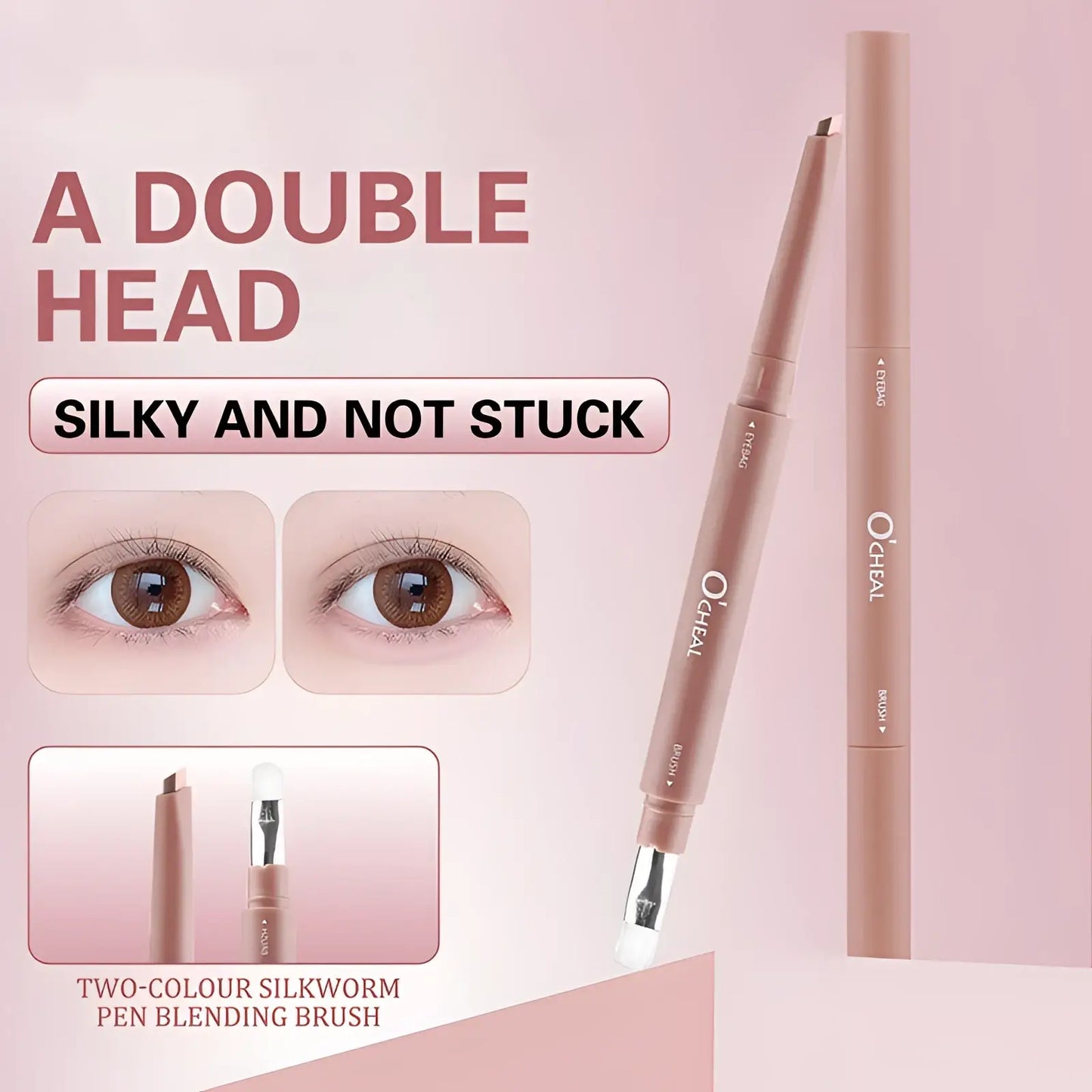 Rose Gold Dual Ended Eyeshadow and Silkworm Pen