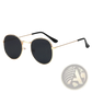 Rose Gold and Metallic Aviator Mirror Lens Sunglasses Set