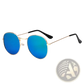 Rose Gold and Metallic Aviator Mirror Lens Sunglasses Set