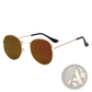 Rose Gold and Metallic Aviator Mirror Lens Sunglasses Set
