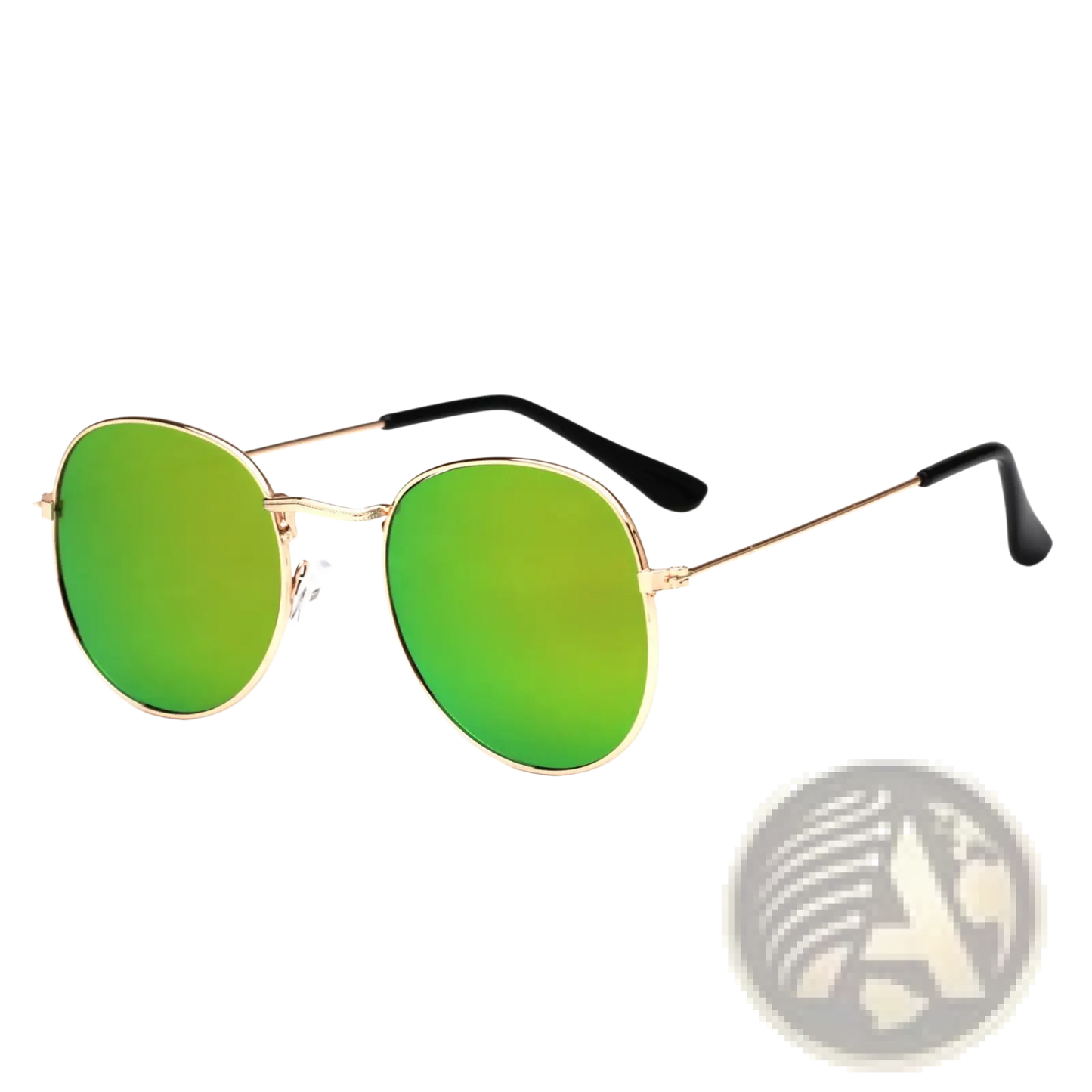 Rose Gold and Metallic Aviator Mirror Lens Sunglasses Set
