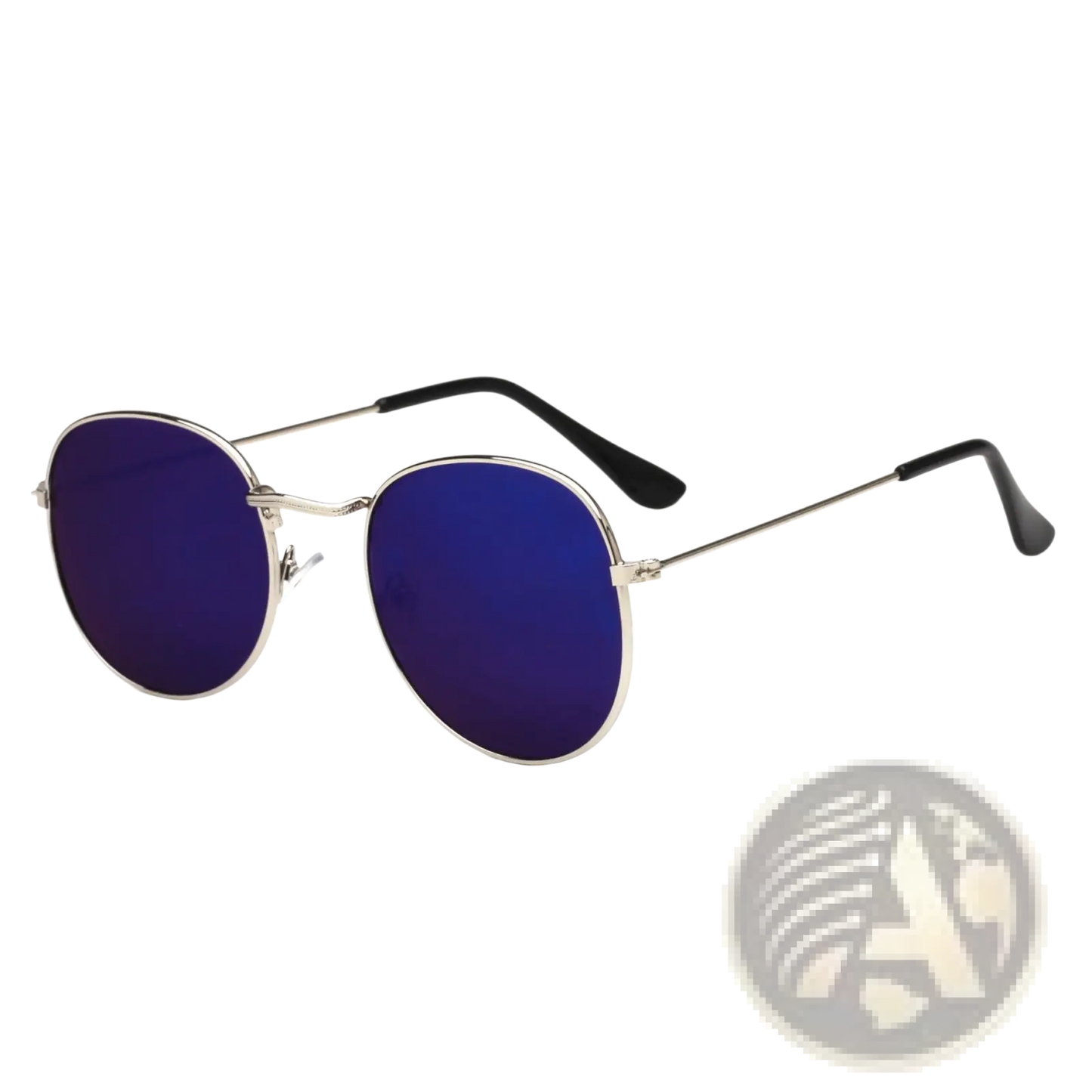 Rose Gold and Metallic Aviator Mirror Lens Sunglasses Set