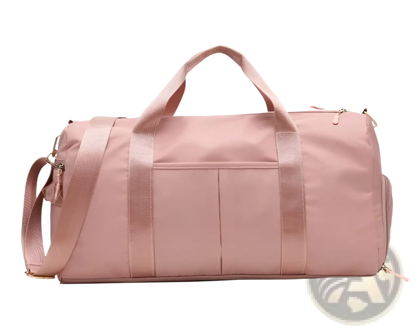 Rose Gold Nylon Waterproof Sports Duffel Bag