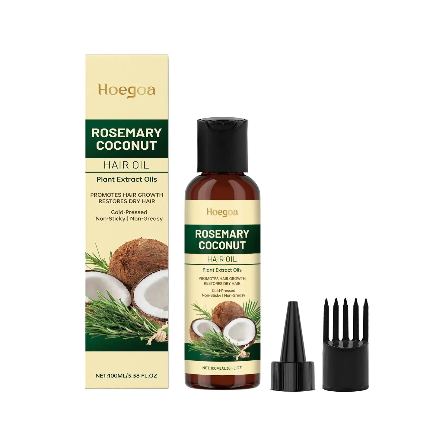 Rosemary Coconut Hair Oil for Growth and Dry Hair Care 100ml