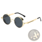 Round Steampunk Metal Sunglasses Uv Protection 6631