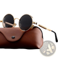 Round Steampunk Metal Sunglasses Uv Protection 6631