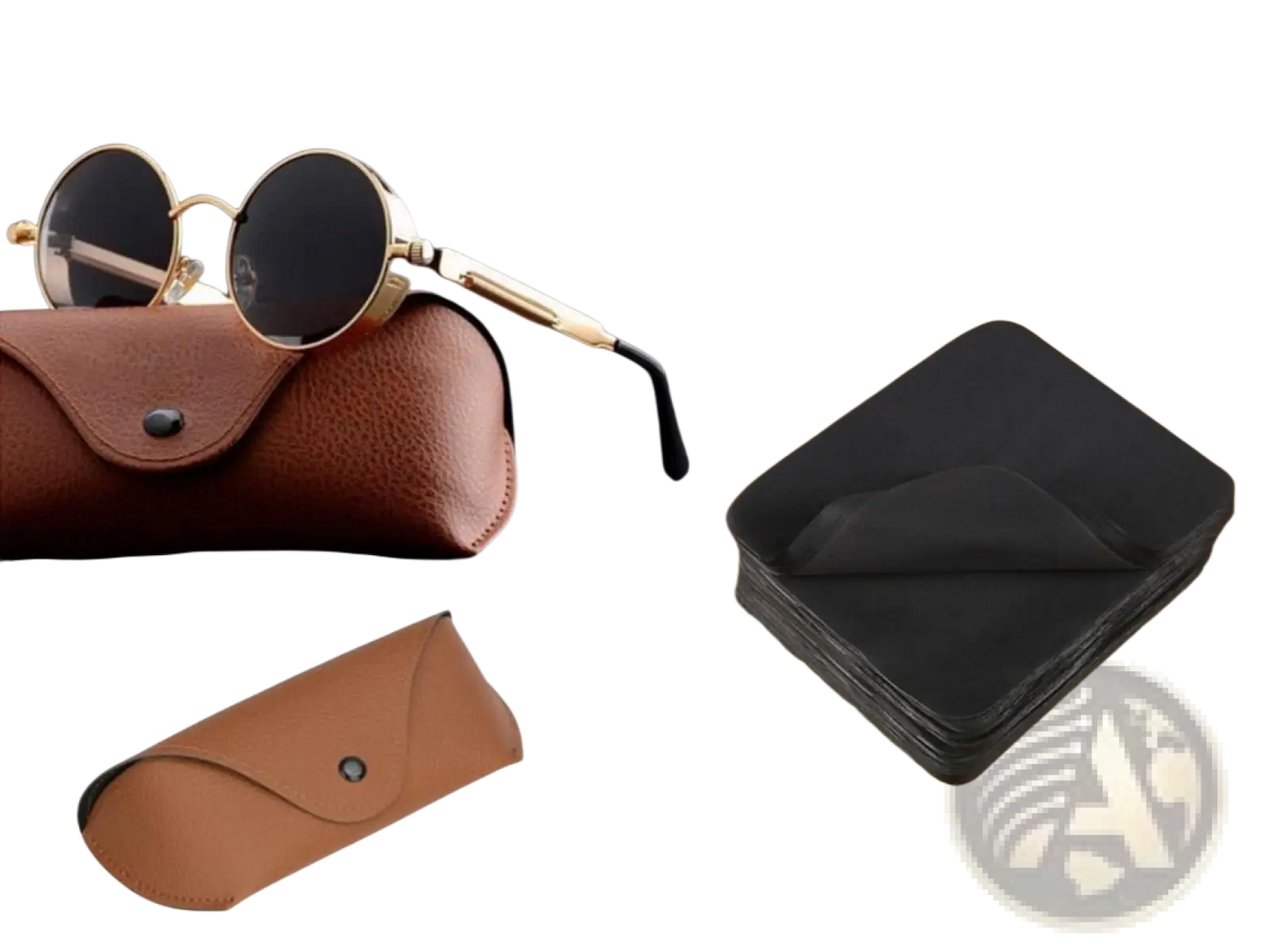 Round Steampunk Metal Sunglasses Uv Protection 6631