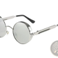 Round Steampunk Metal Sunglasses Uv Protection 6631