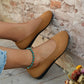 Women's Round Toe Comfortable Knit Mesh Slip on Flats