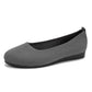 Women's Round Toe Comfortable Knit Mesh Slip on Flats