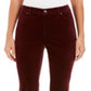 Charter Club Women's Lexington Velveteen Straight Leg Jeans Red Size 2 P