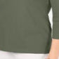 Karen Scott Women's Cotton V Neck Button Trim Top Green Size XXL