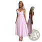 Ruffled Sleeveless Flowing Maxi Vacation Dress