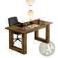 Rustic Brown Wooden Computer and Dining Desk