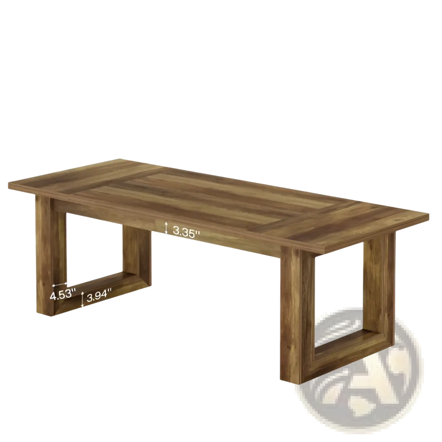 Rustic Brown Wooden Computer and Dining Desk