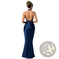 Satin Halter Neck Backless Maxi Dress