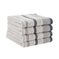 Decorative Cotton Stripe Bath Towel Set - Noelle Collection