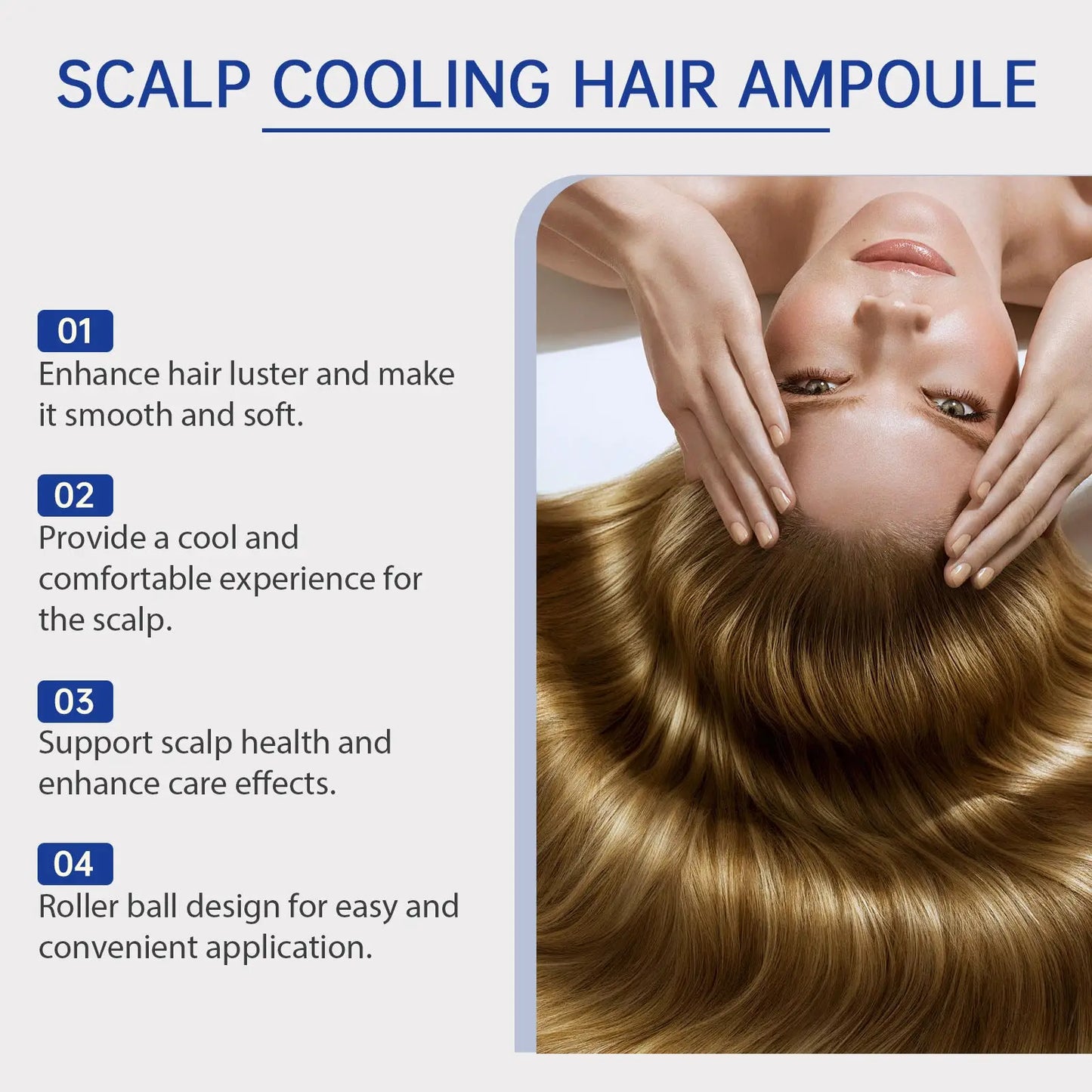 Scalp Cooling Hair Ampoule Vitamin B5 Repairing Essence
