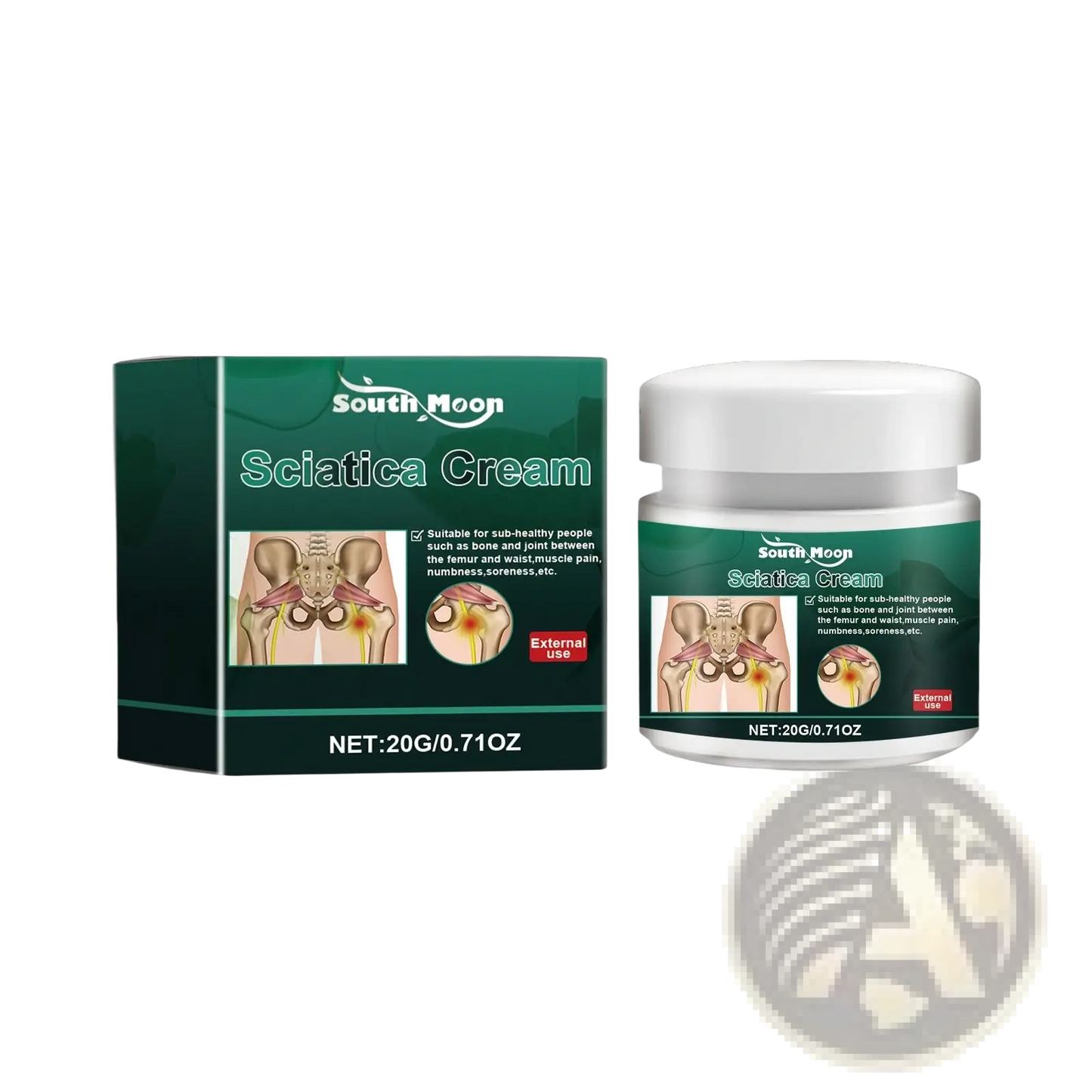 Sciatica Cream South Moon Herbal Extract 20g Jar