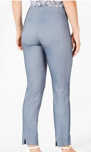 Charter Club Women's Pull-On Skinny Pants Blue Size 10
