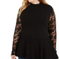 INC International Concepts Women's Plus Size Rhinestone Tunic Black Size 1X