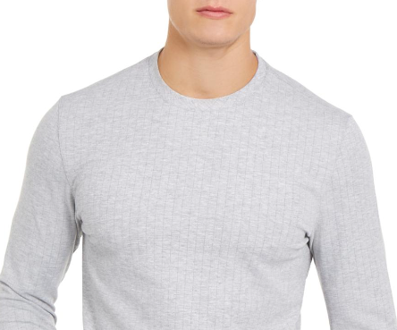 Alfani Men's Sweater Light Heather Crewneck Pullover Gray Size Small