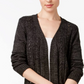 Karen Scott Women's Turbo Duster Cardigan Brown Size Medium