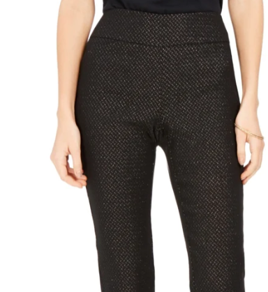 Charter Club Women's Petite Pull-On Ponte-Knit Pants Black Size 8 Petite