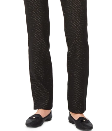 Charter Club Women's Petite Pull-On Ponte-Knit Pants Black Size 8 Petite