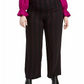 Bar III Wide Leg Pants Woman vertical lines Black Size 14