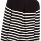 Charter Club Women's Striped Mockneck Sweater Black Size X-Large