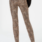 INC International Concepts Women's Incessential Leopard Skinny Jeans Brown Size 10