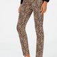 INC International Concepts Women's Incessential Leopard Skinny Jeans Brown Size 10