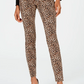 INC International Concepts Women's Incessential Leopard Skinny Jeans Brown Size 10