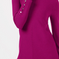 Alfani Women's Ribbed Snap-Detail Sweater Pink Size Small