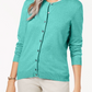 Karen Scott Women's Crew Neck Cardigan Green Size XX-Large
