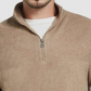 Weatherproof Vintage Men's Soft Touch Quarter-Zip Sweater Beige Size Small