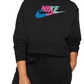 Nike Women's Sportswear Fleece Crewneck Sweatshirt Black Plus  Size 2X