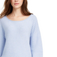 Pink Rose Juniors' Ribbed Sweater Blue Size Medium