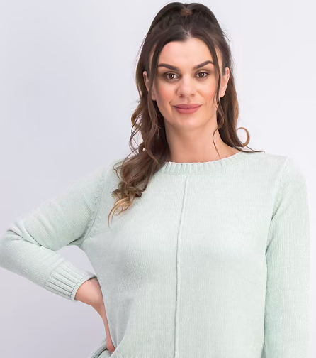 Style & Co Women's Petite Chenille Sweater Green Size Petite Extra Large