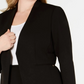 Calvin Klein Women's Softshell Pull Over Jacket, Black,Size Large